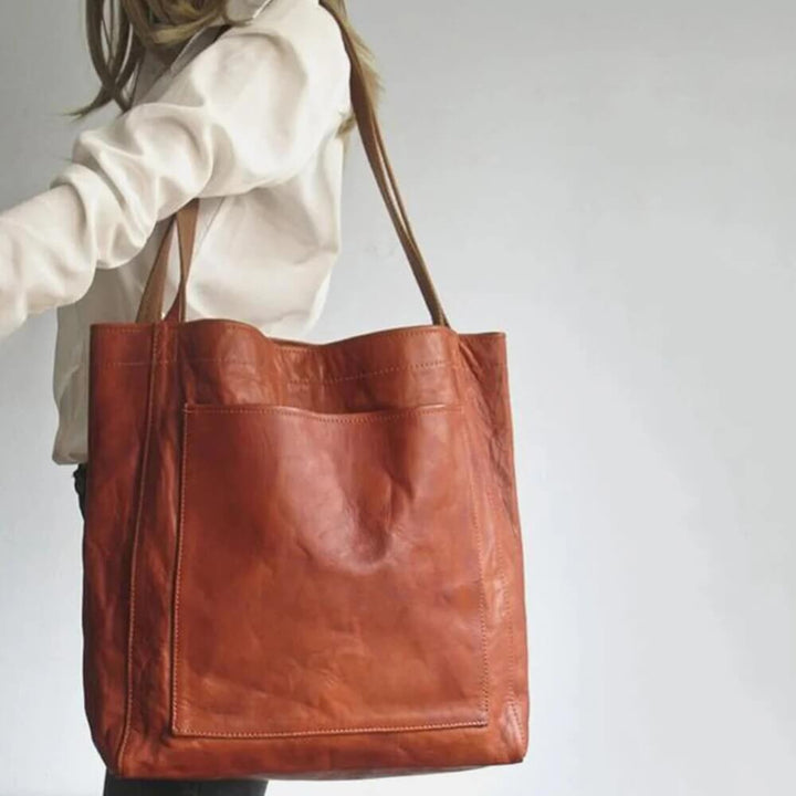 Lederhandtasche Damen elegant – Stilvolle Handtasche für Alltag, Büro & Freizeit