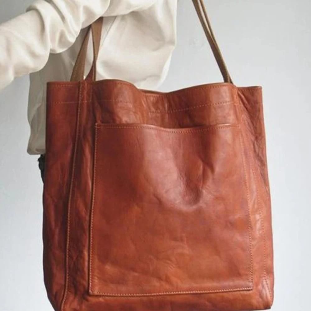 Lederhandtasche Damen elegant – Stilvolle Handtasche für Alltag, Büro & Freizeit