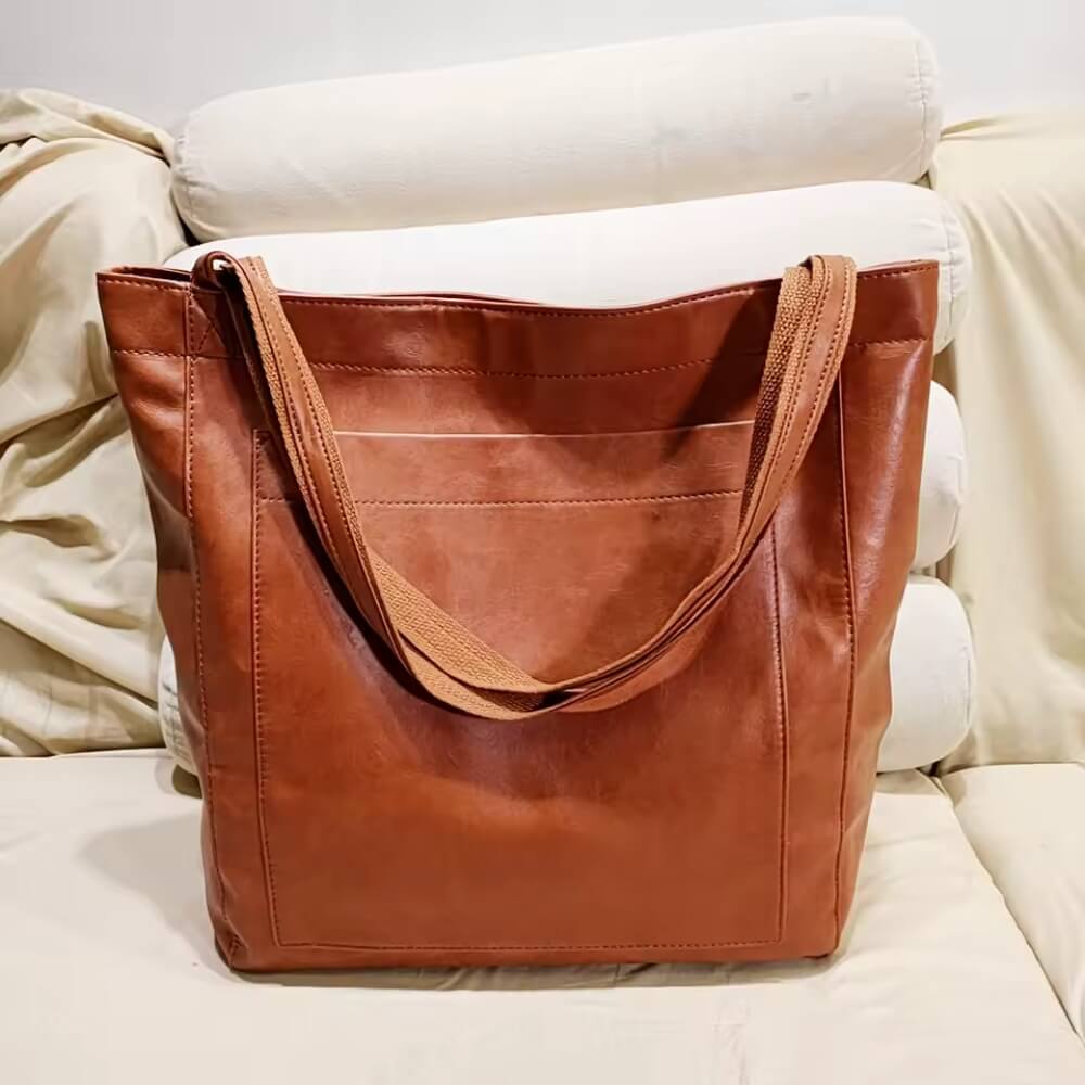 Lederhandtasche Damen elegant – Stilvolle Handtasche für Alltag, Büro & Freizeit