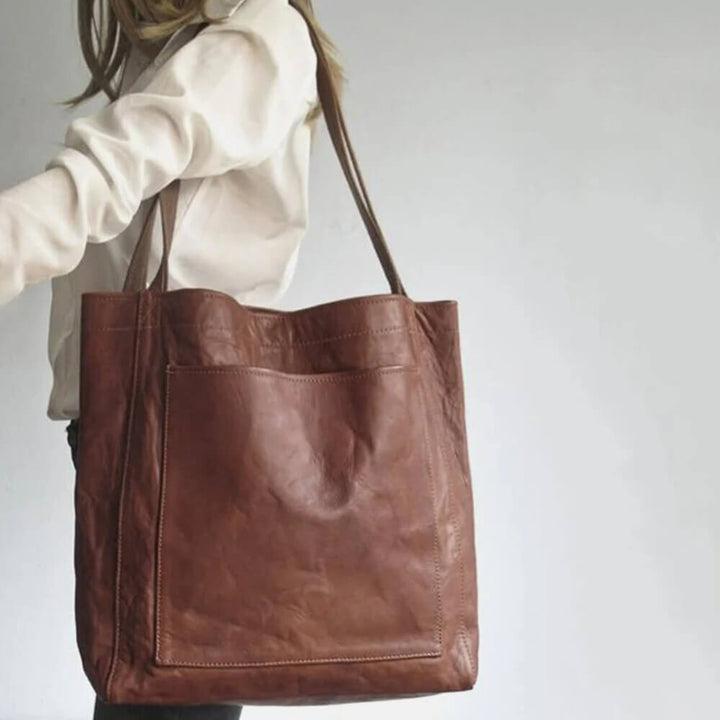 Lederhandtasche Damen elegant – Stilvolle Handtasche für Alltag, Büro & Freizeit