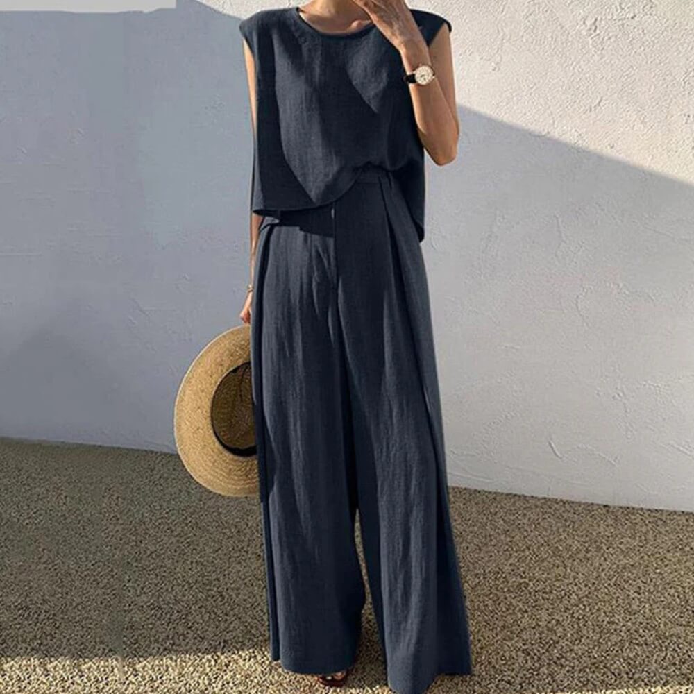 Schlafanzug Damen Set – Eleganter Zweiteiler für gemütliche Abende