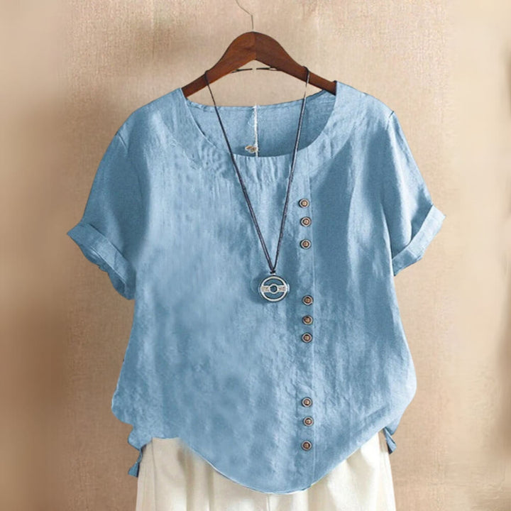 Bluse kurzarm Damen – Elegante, Sommerliche Bluse für Freizeit & Büro