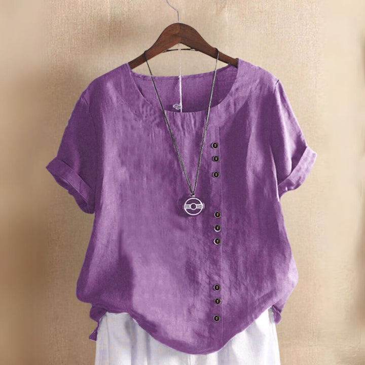 Bluse kurzarm Damen – Elegante, Sommerliche Bluse für Freizeit & Büro