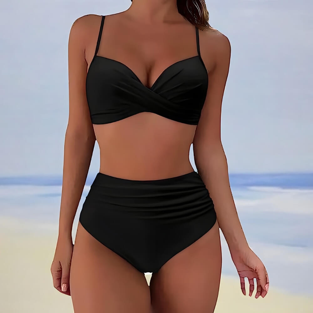 Badeanzug Damen elegant – Einteiler mit hohem Beinausschnitt für Strand & Pool