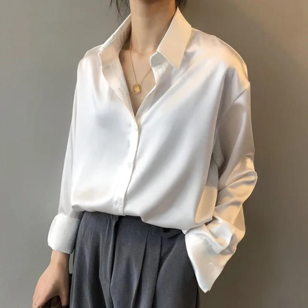 Bluse Damen Elegant Sommerlich lässig mit lockerer Passform