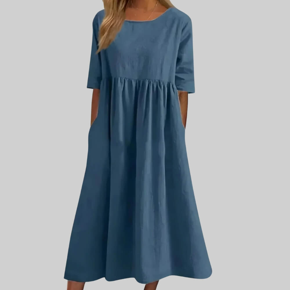 Baumwollkleid Damen locker & Sommerlich Tragbar