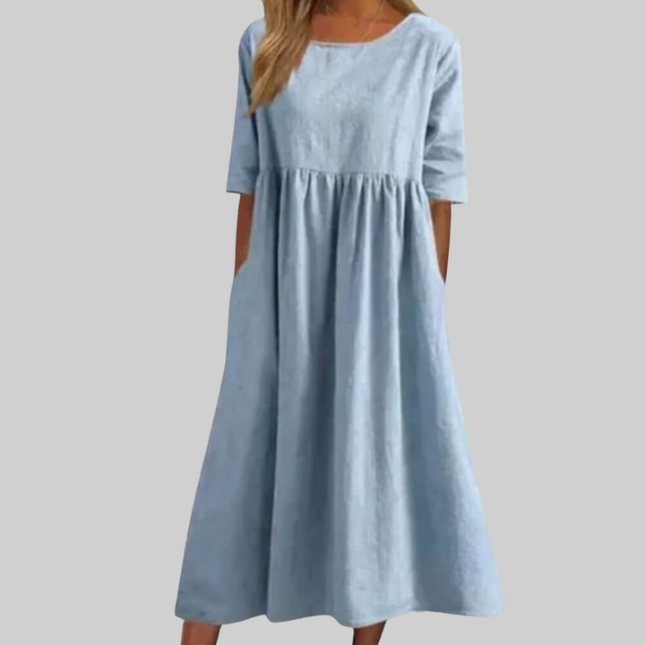 Baumwollkleid Damen locker & Sommerlich Tragbar
