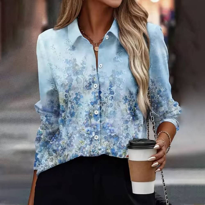 Bluse mit Blumenmuster – Eelegante, Luftige Sommerbluse für Damen