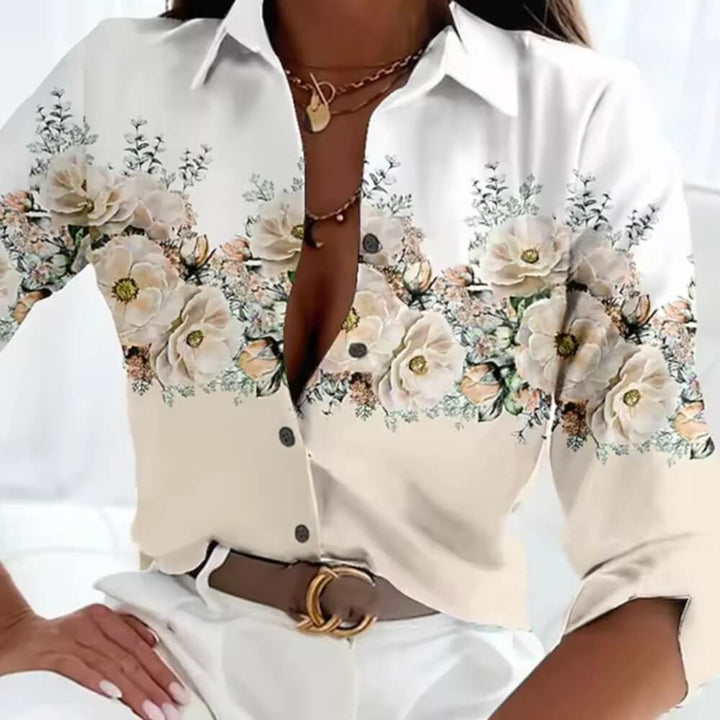 Bluse mit Blumenmuster – Eelegante, Luftige Sommerbluse für Damen
