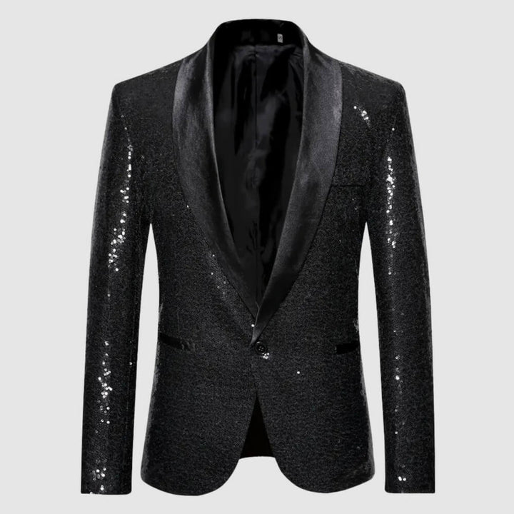 Pailletten Blazer Herren – Elegant Glänzend für Party, Event & Clubwear Look