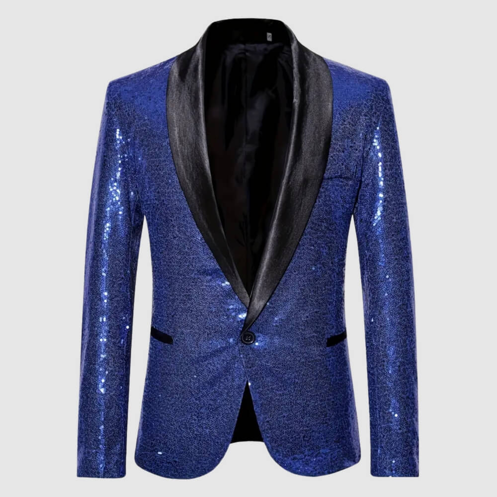 Pailletten Blazer Herren – Elegant Glänzend für Party, Event & Clubwear Look