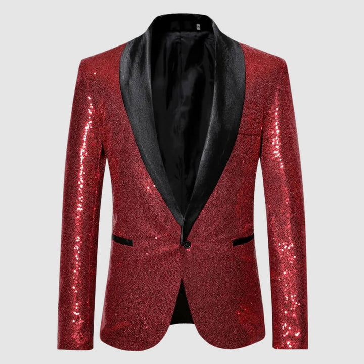 Pailletten Blazer Herren – Elegant Glänzend für Party, Event & Clubwear Look