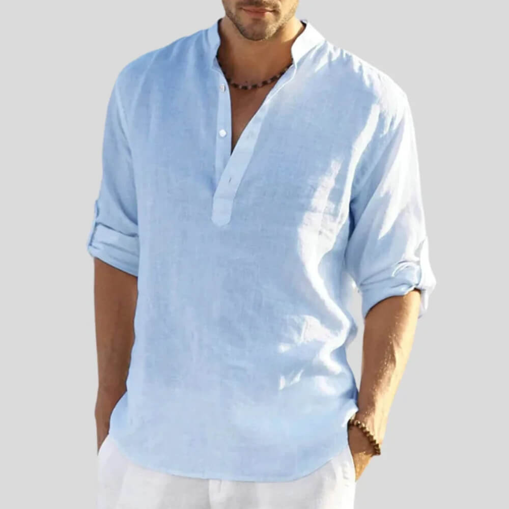 Leinenhemd Herren – Elegantes Sommerhemd für Freizeit & Büro, lässig & luftig