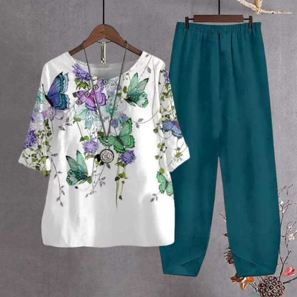 Zweiteiler Damen Sommer – Lässiges Outfit Set für Alltag, Urlaub & Freizeit