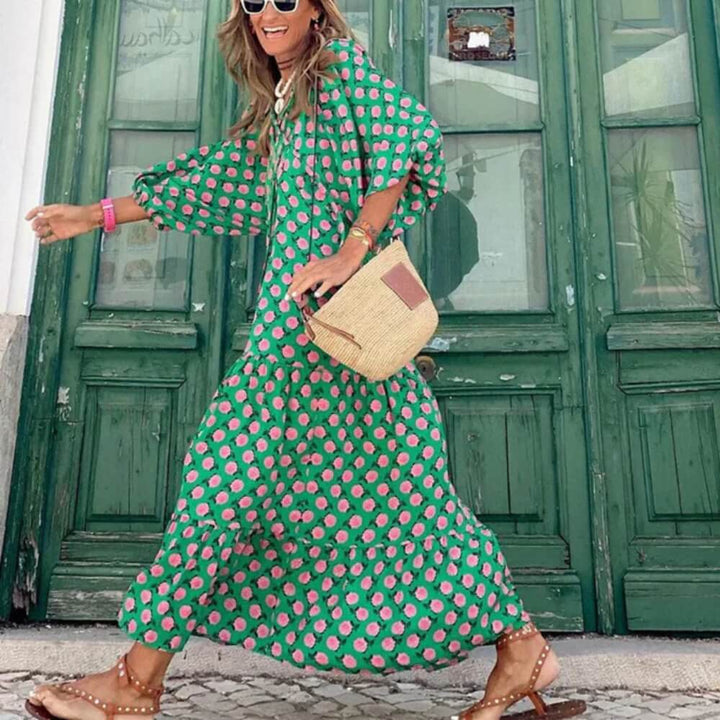 Maxikleid Sommerlich Elegant – Luftiges langes Kleid im Boho-Stil für Alltag & Urlaub