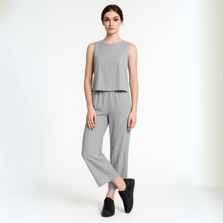 Zweiteiler Damen Set – Elegantes Sommer Outfit mit weiter Hose
