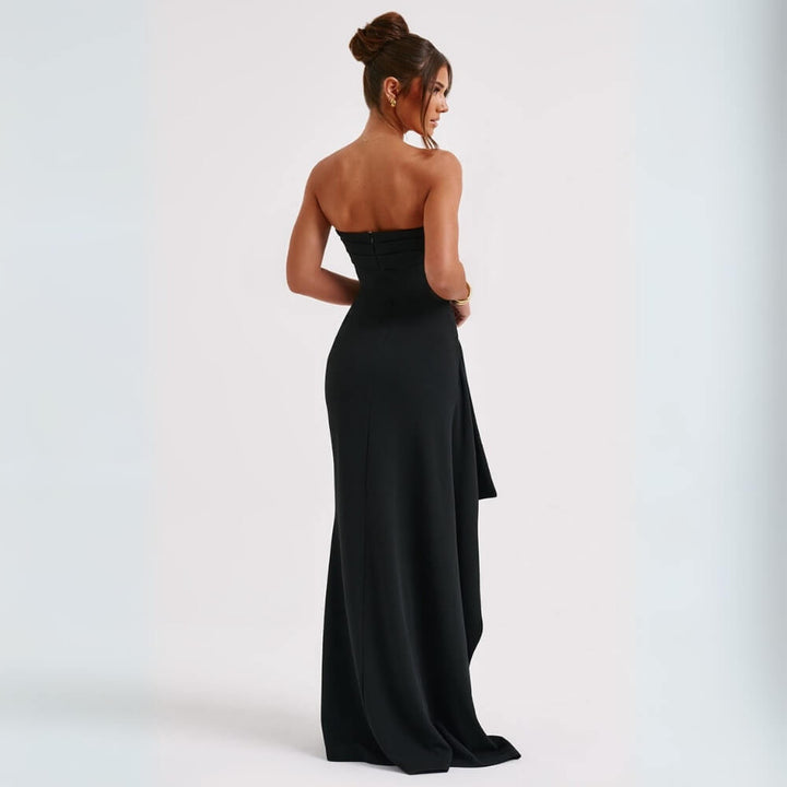 Maxikleid Elegant Sommerlich mit Schlitz – Figurschmeichelnd & vielseitig kombinierbar