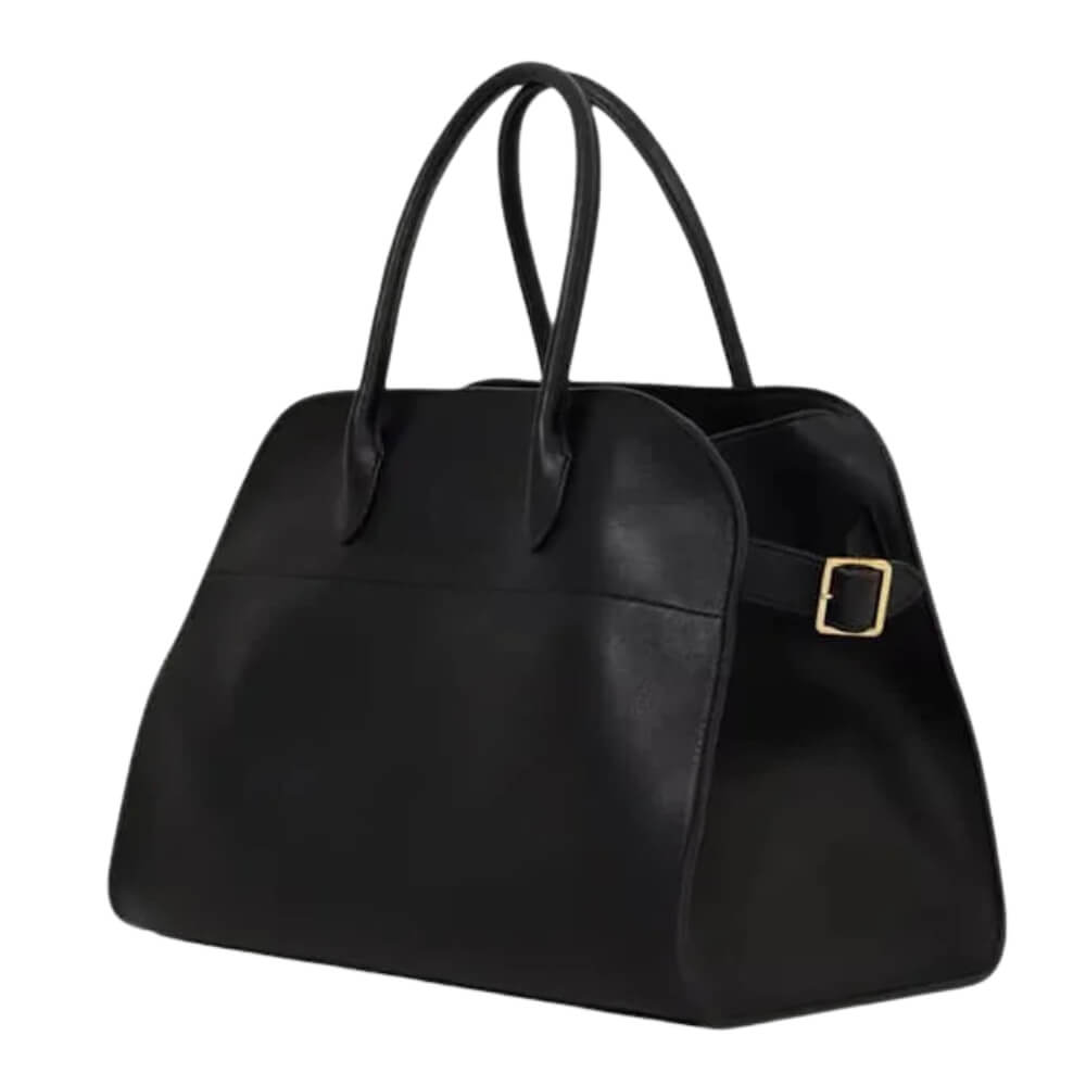 Lederhandtasche Damen Elegant Groß – Schlichte Umhängetasche für Alltag & Büro