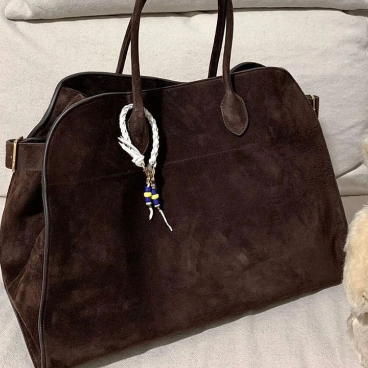 Lederhandtasche Damen Elegant Groß – Schlichte Umhängetasche für Alltag & Büro