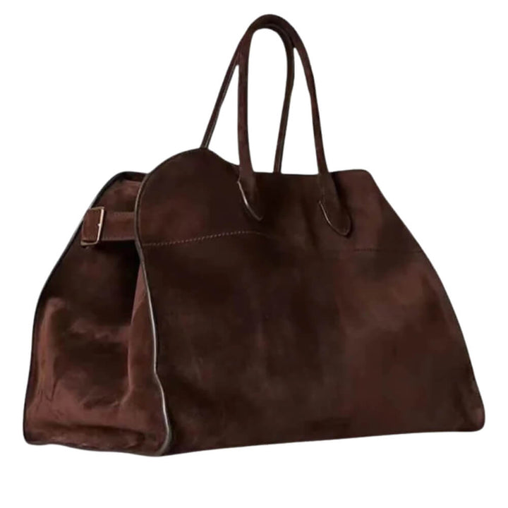 Lederhandtasche Damen Elegant Groß – Schlichte Umhängetasche für Alltag & Büro