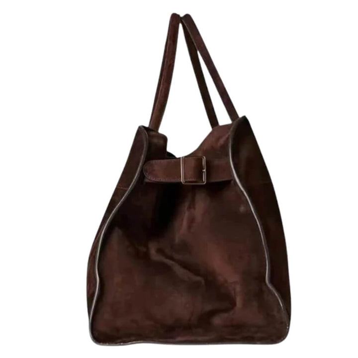 Lederhandtasche Damen Elegant Groß – Schlichte Umhängetasche für Alltag & Büro