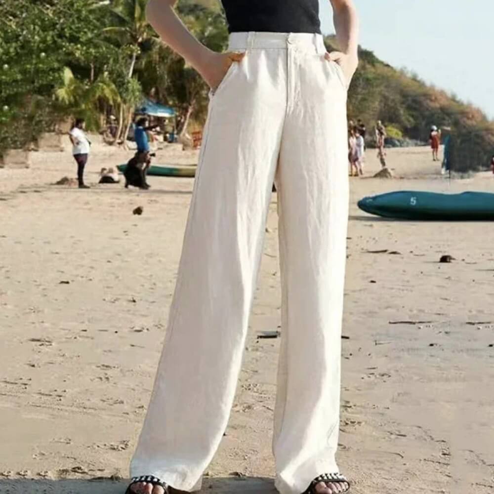 Weite Hose Damen – Sommerlich, High Waist, Luftig & Elegant für Alltag & Freizeit