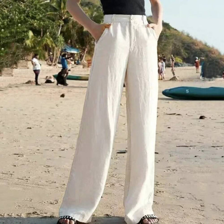 Weite Hose Damen – Sommerlich, High Waist, Luftig & Elegant für Alltag & Freizeit