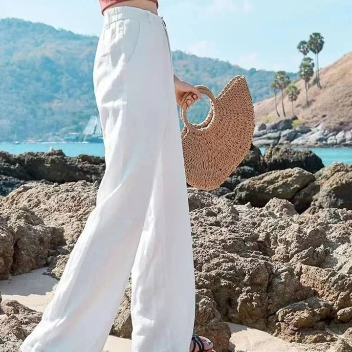 Weite Hose Damen – Sommerlich, High Waist, Luftig & Elegant für Alltag & Freizeit