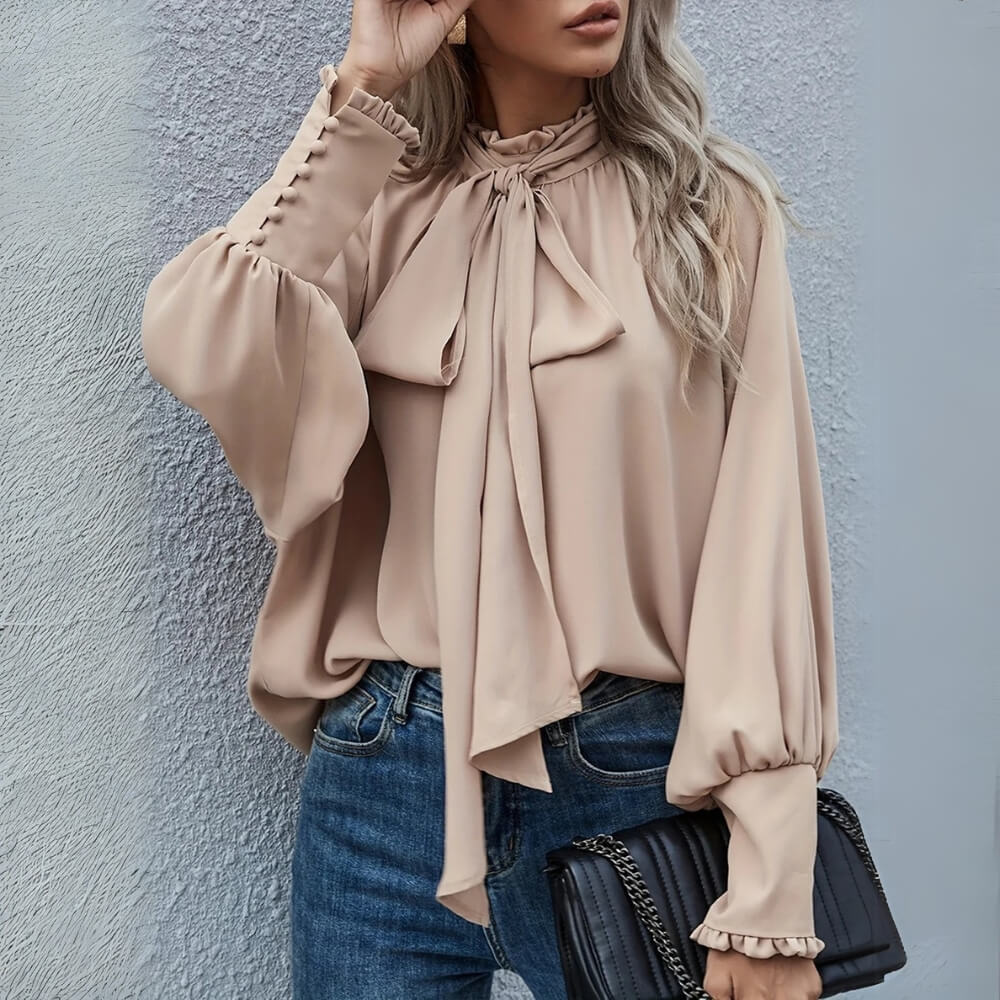 Bluse Puffärmel – Elegante Damenbluse mit femininen Details für Büro & Alltag