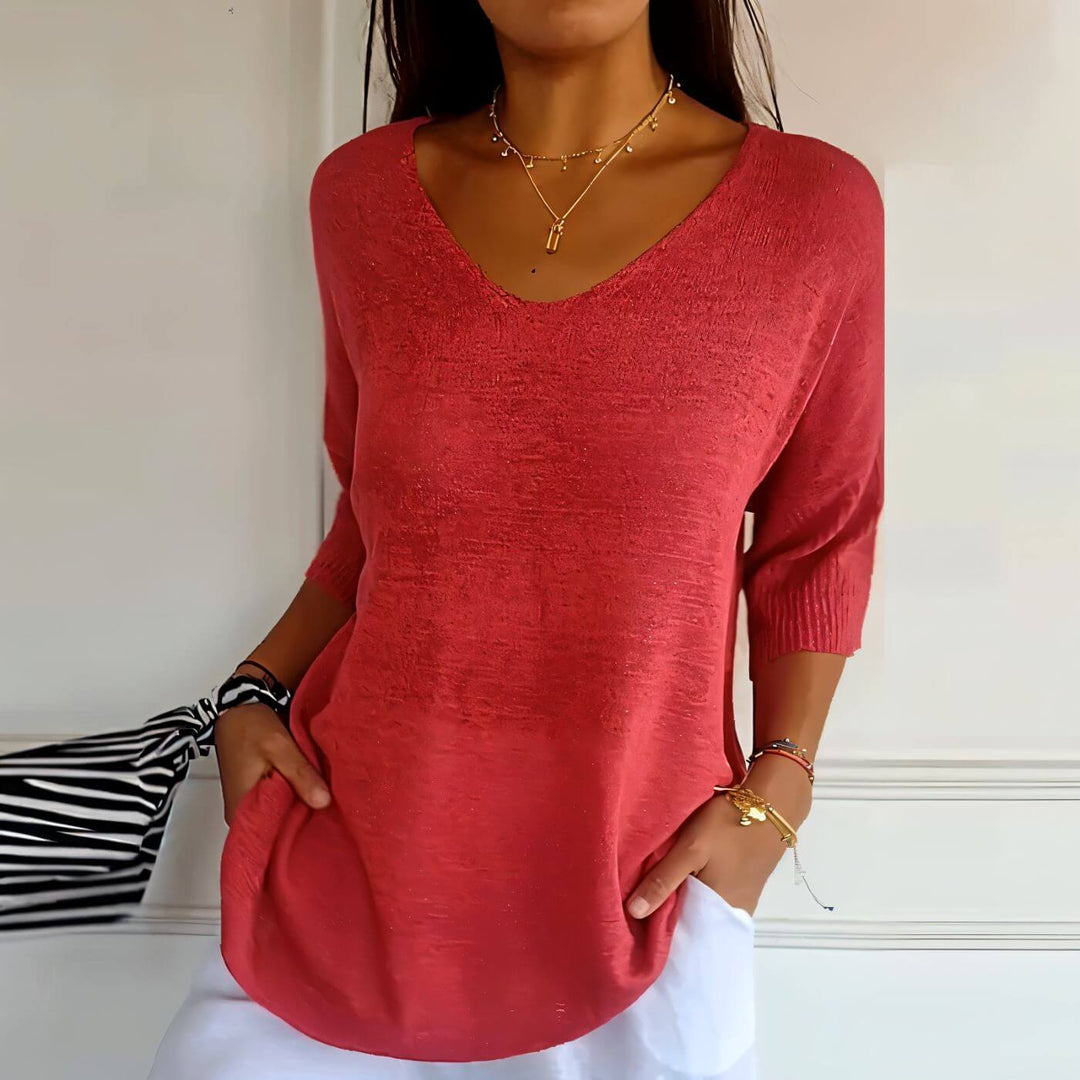 Celine™ – Stilvolles Weiches Strickshirt