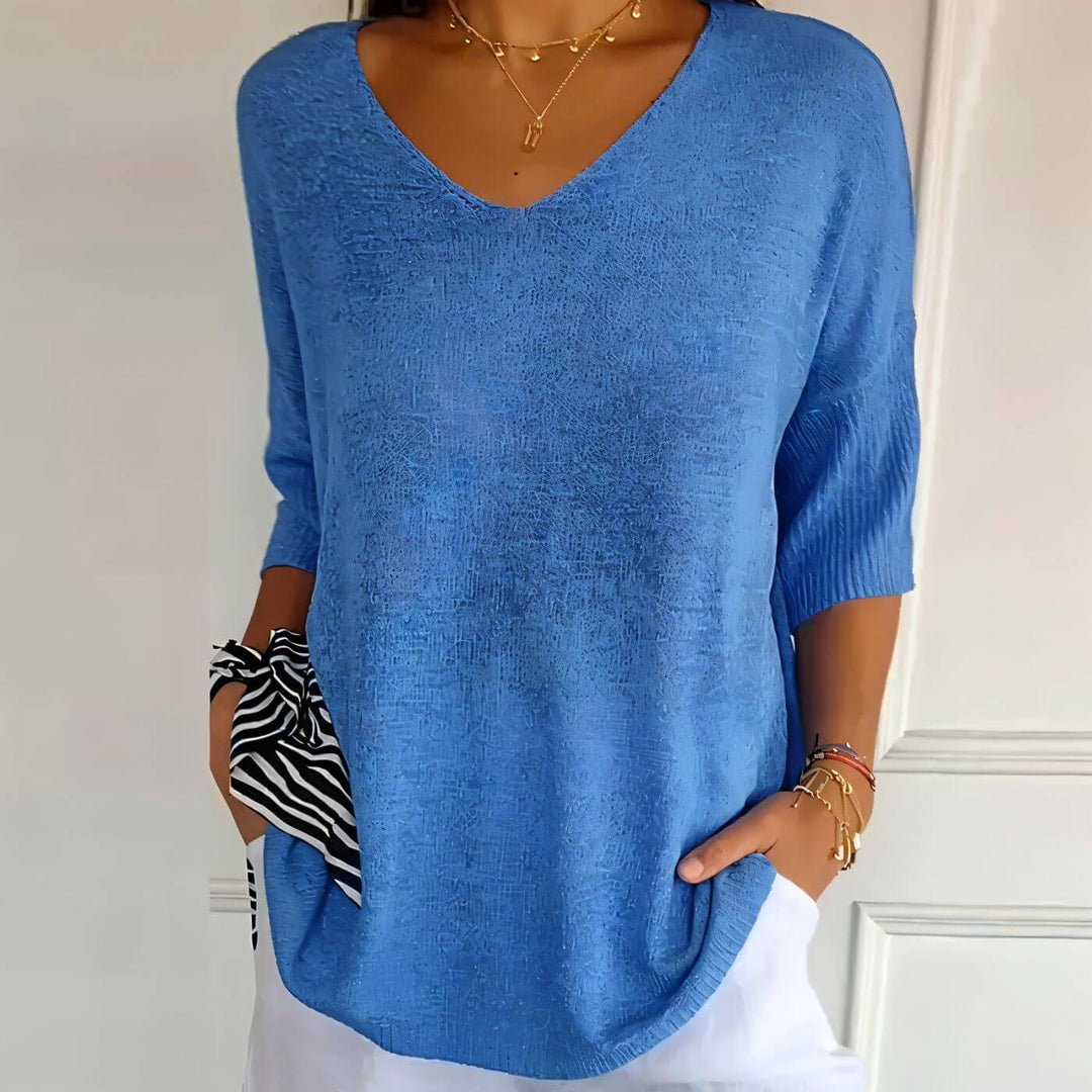 Celine™ – Stilvolles Weiches Strickshirt