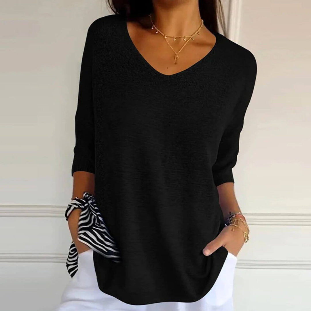 Celine™ – Stilvolles Weiches Strickshirt
