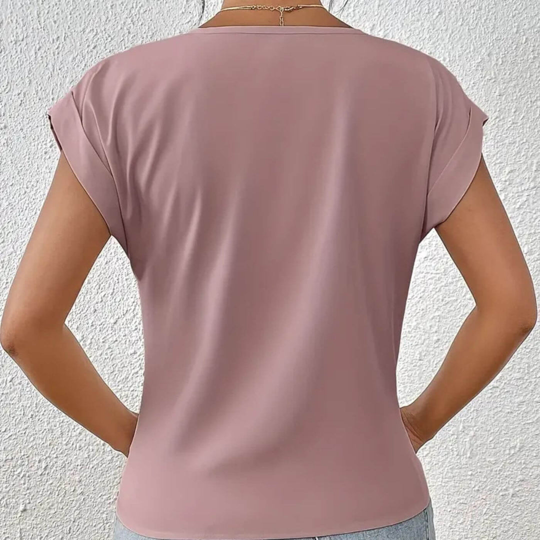 Elsa™ – Lässiges V-Ausschnitt T-Shirt