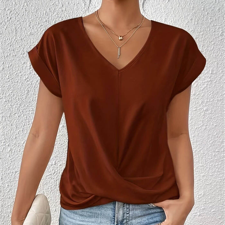 Elsa™ – Lässiges V-Ausschnitt T-Shirt