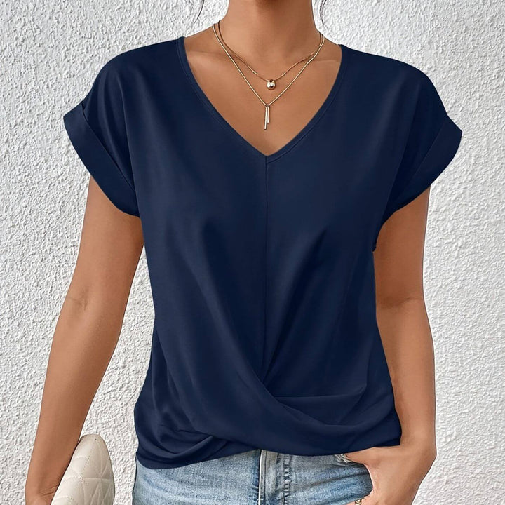 Elsa™ – Lässiges V-Ausschnitt T-Shirt