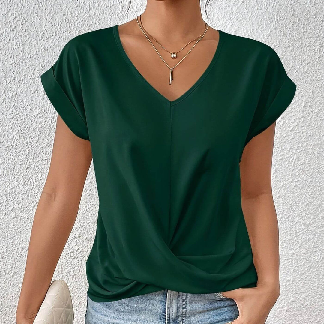 Elsa™ – Lässiges V-Ausschnitt T-Shirt