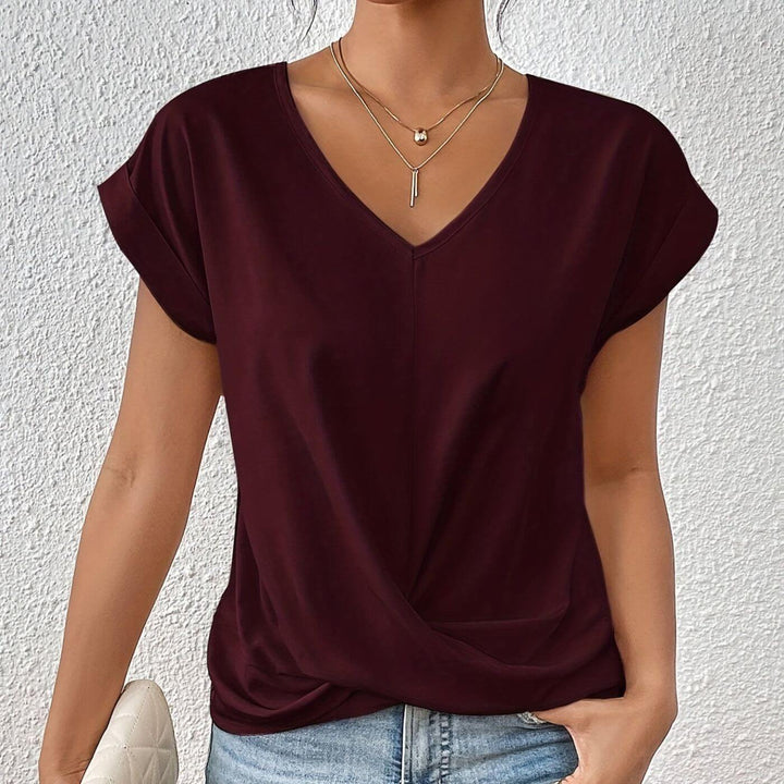 Elsa™ – Lässiges V-Ausschnitt T-Shirt