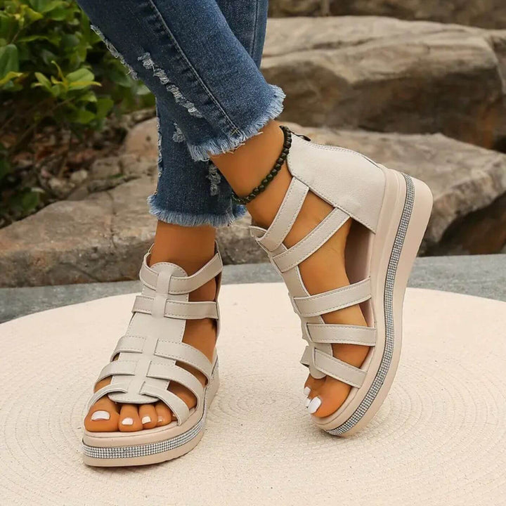 Johanna™ – Elegante Orthopädische Keilsandalen