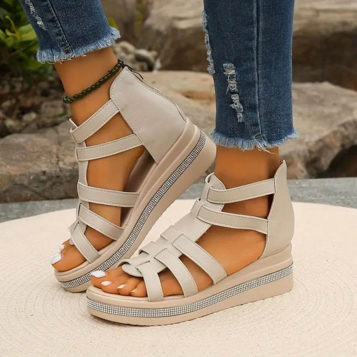 Johanna™ – Elegante Orthopädische Keilsandalen