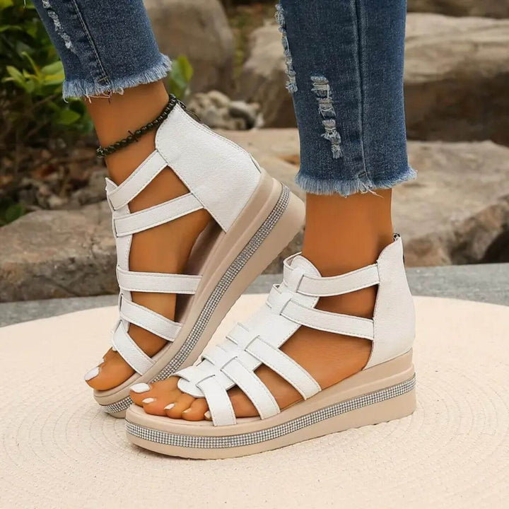 Johanna™ – Elegante Orthopädische Keilsandalen