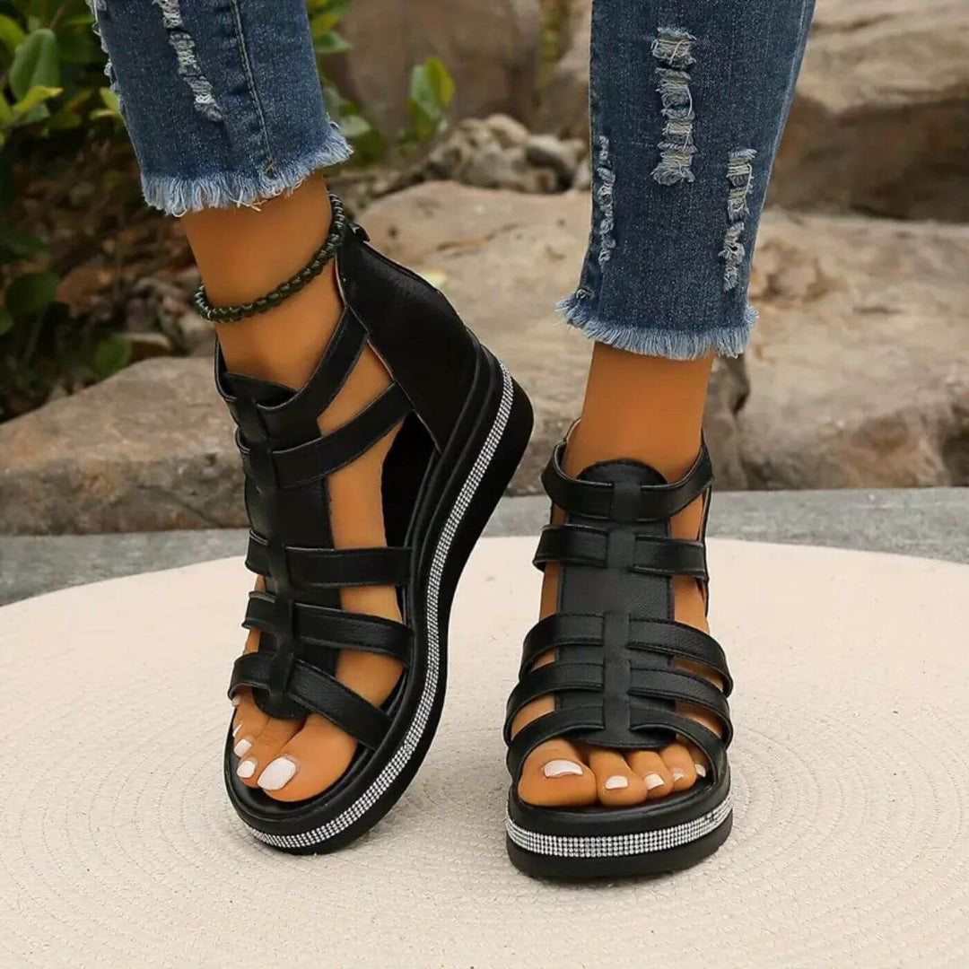 Johanna™ – Elegante Orthopädische Keilsandalen