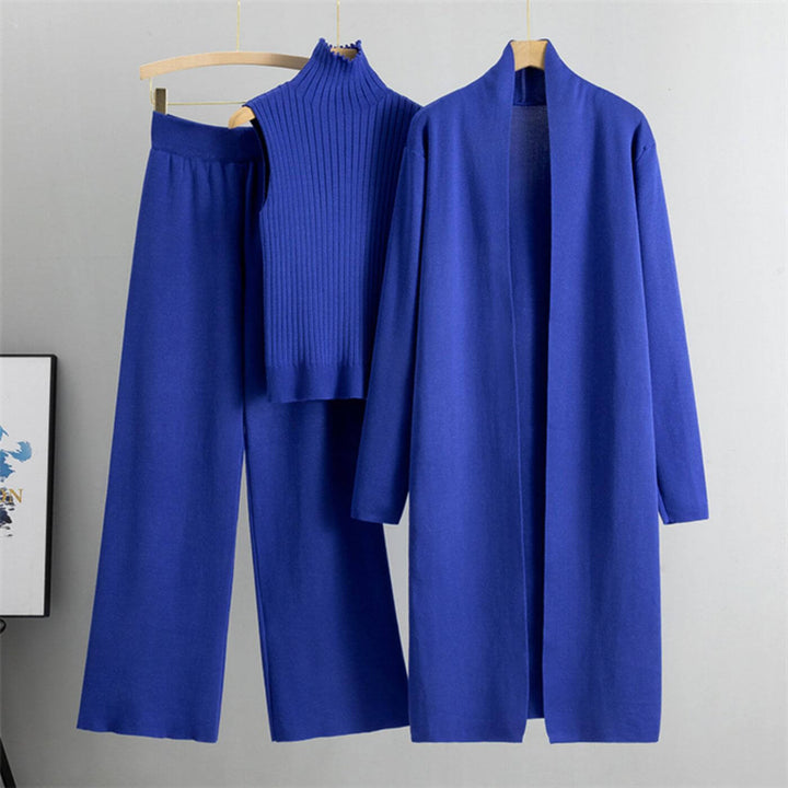 Melanie™ – Minimalistisches Dreiteiliges Strickset
