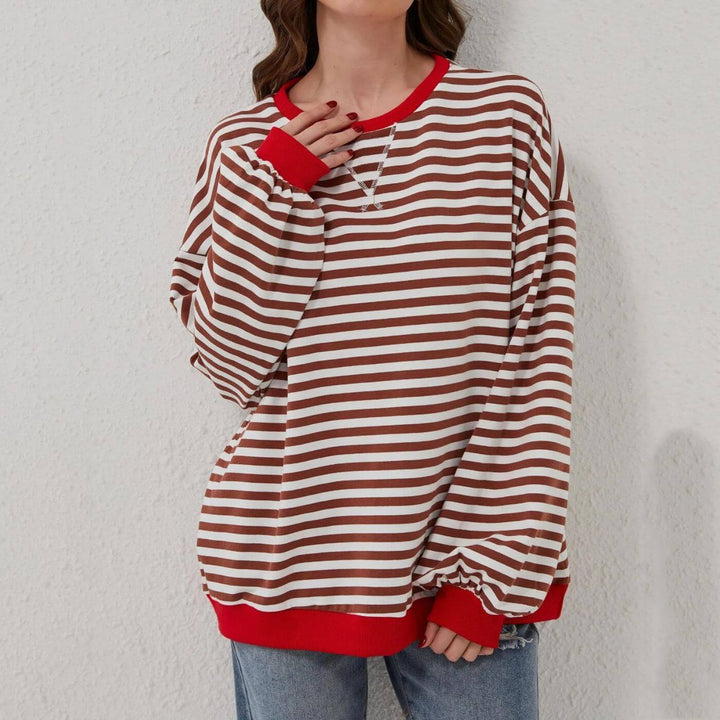 Nina™ - Oversize Gestreifter Komfortpullover