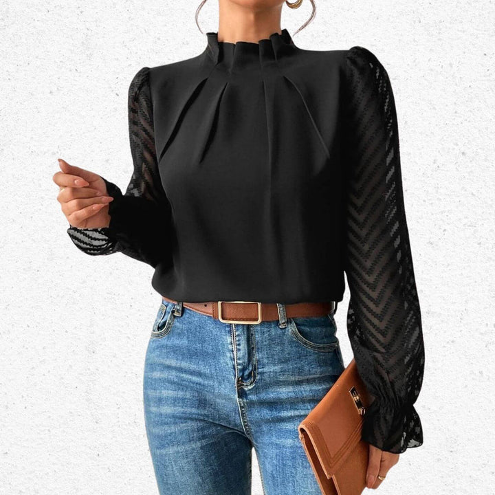 Pia™ - Elegantes Langarm-Top