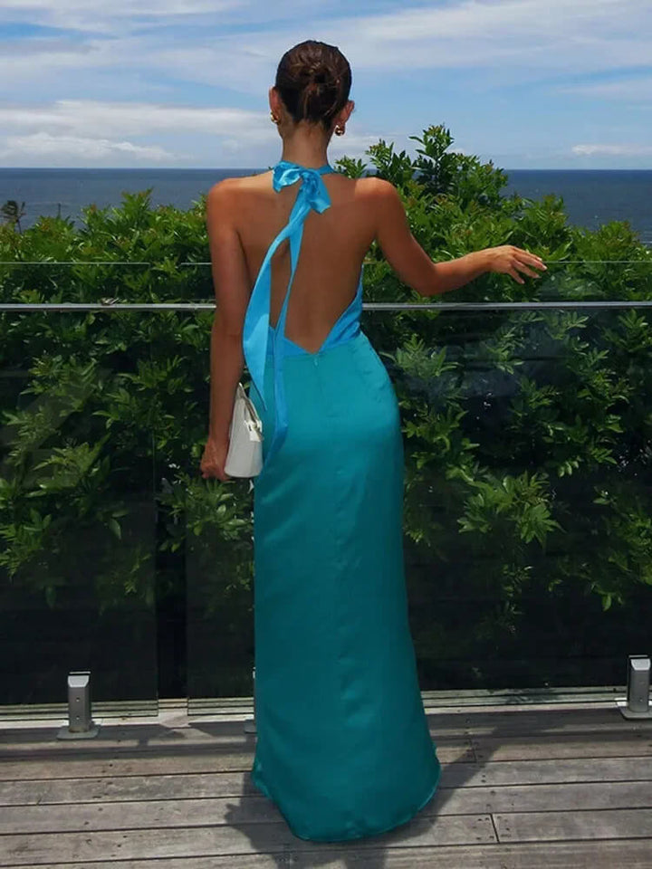 Elegantes Backless Cut-out Kleid, lang,  Damen Abendkleid
