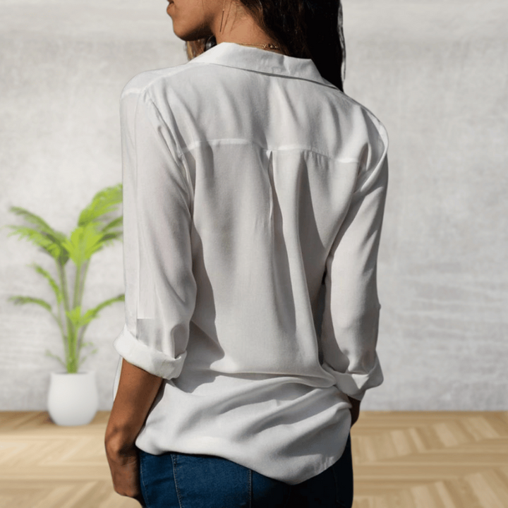 Elegante Damenbluse für Büro & Anlass – zeitloses Design vielseitig kombinierbar