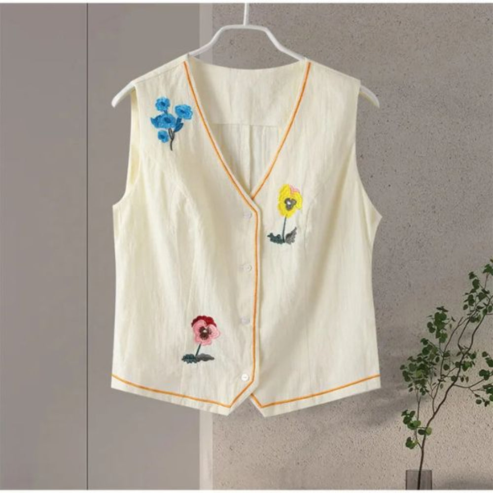 Bestickter Zweiteiler Damen – elegantes Sommer Set für Alltag & Urlaub