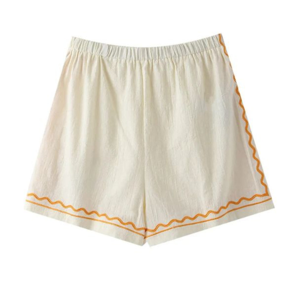 Bestickter Zweiteiler Damen – elegantes Sommer Set für Alltag & Urlaub