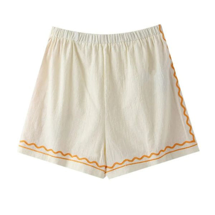 Bestickter Zweiteiler Damen – elegantes Sommer Set für Alltag & Urlaub