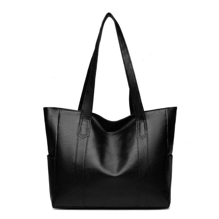 Elegante Schultertasche Damen schwarz groß für Alltag & Büro